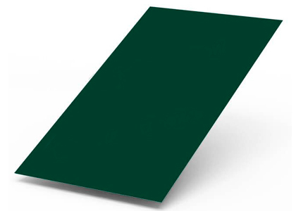 Лист плоский, 0.4 мм 1250x2000 (Полиэстер RAL 6005)