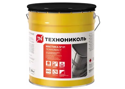 Мастика кровельная ТЕХНОНИКОЛЬ №21 (Техномаст), 20 кг Мастика кровельная ТЕХНОНИКОЛЬ №21 (Техномаст), 20 кг