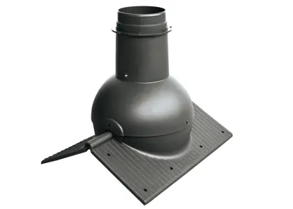 Коньковый элемент KROVENT Pipe-Cone (Черный) Коньковый элемент KROVENT Pipe-Cone (Черный)