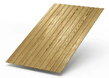 Профнастил С-8, лист - 2000 мм, 0.5_(ECOSTEEL, Сосна)