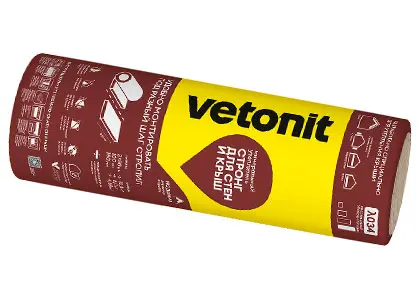 Vetonit Стронг для Стен и Крыш - Рулон, 50 мм (2 плиты) Vetonit Стронг для Стен и Крыш - Рулон, 50 мм (2 плиты)